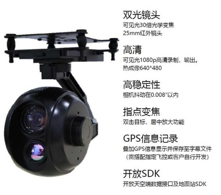 無人機吊倉用什么攝像機？無人機熱成像相機吊艙