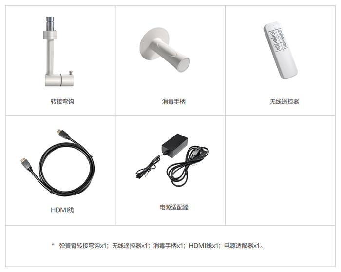 4K超高清術野攝像機產(chǎn)品配件